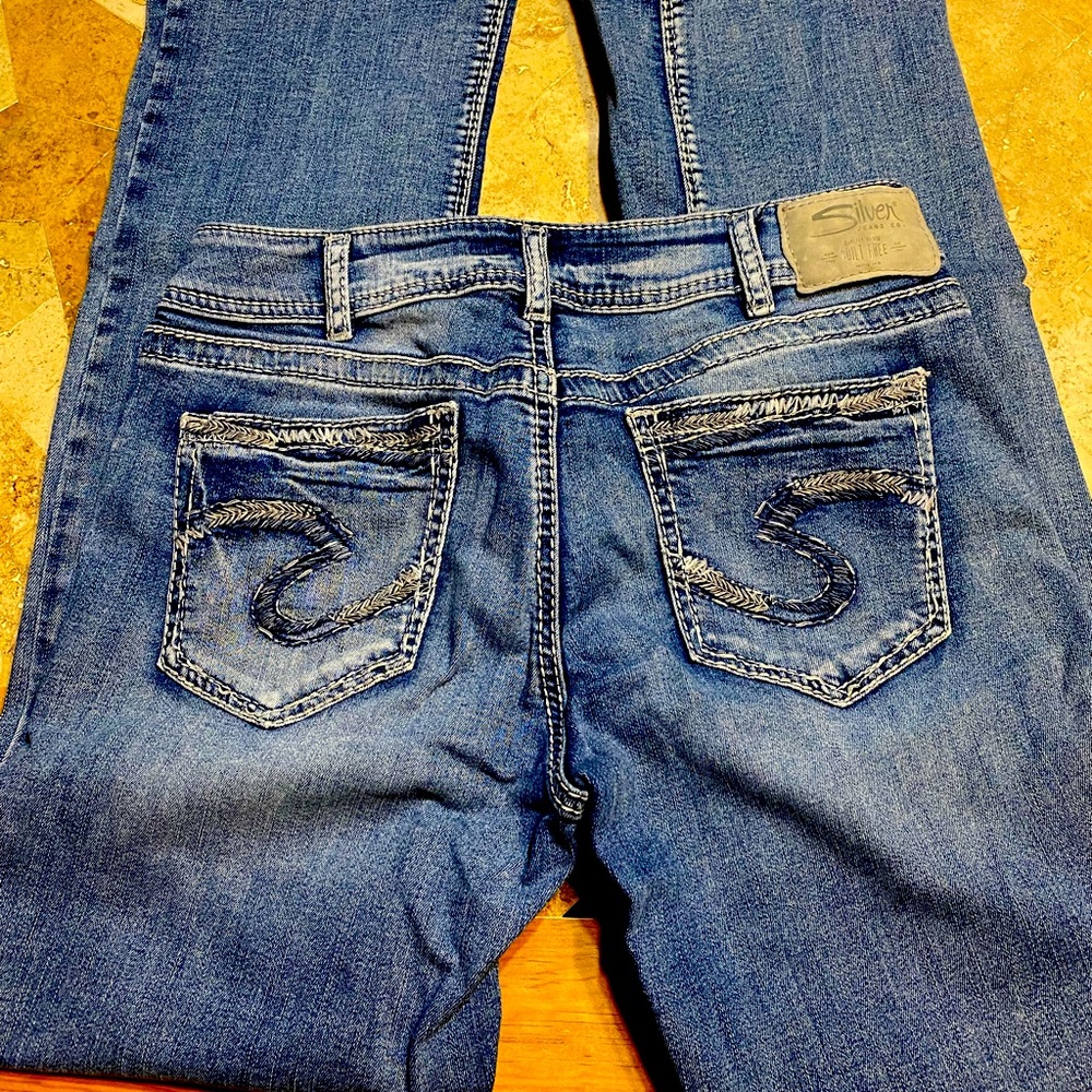Silver Sukiyaki Slim Boot jeans. W30/L33